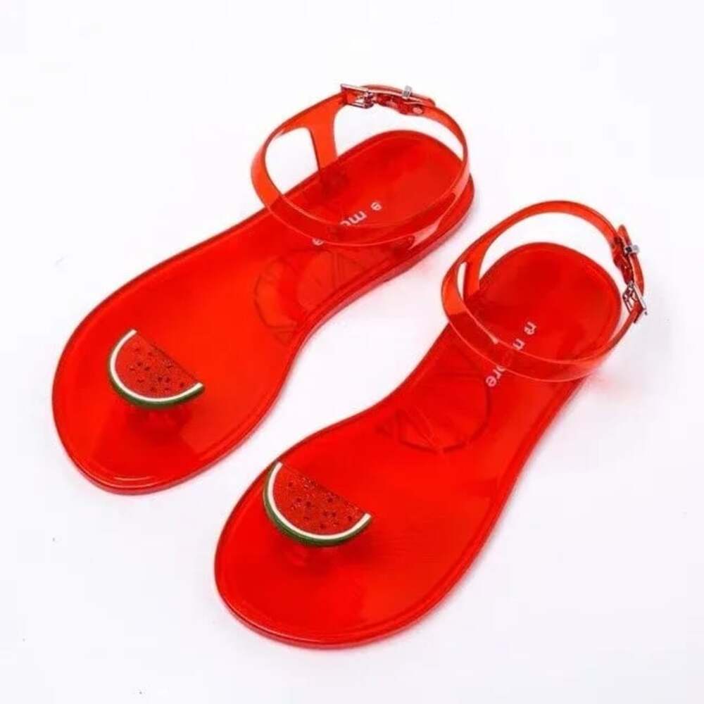 Katy Perry The Geli Watermelon Jelly Sandals - Picture 1 of 3